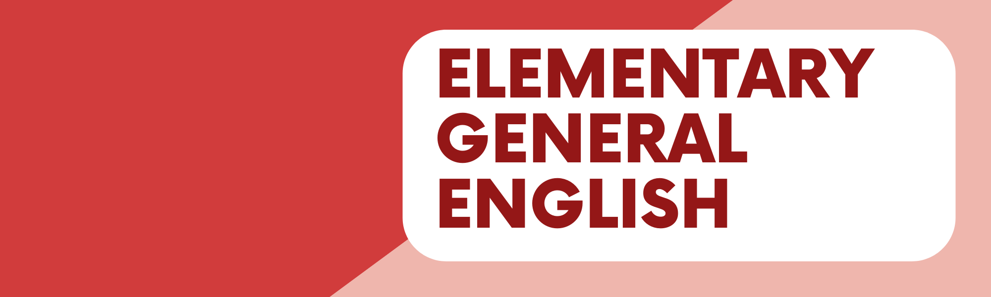 General English - Elementary Workbook