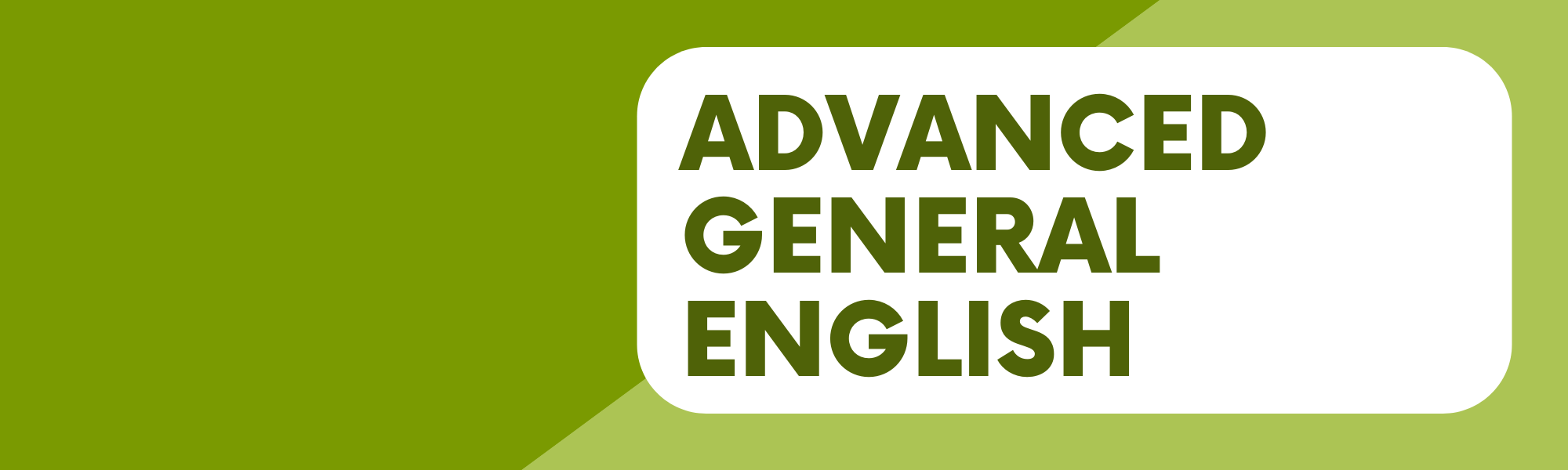 General English - Advanced Workbook